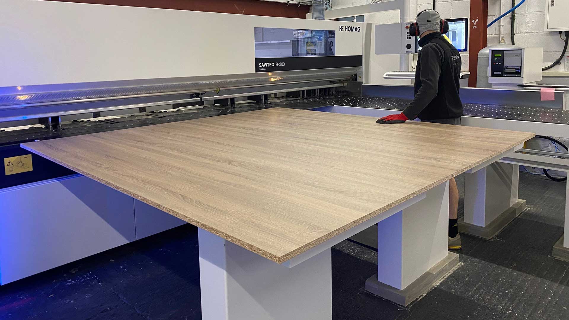 Your panels are precision cut using our state of the art cutting and edging machines